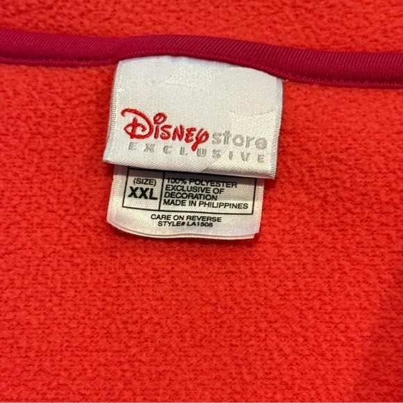 Vintage pink Disney Winnie the Pooh embroidered quarter zip sweatshirt XXL - Picture 4 of 6